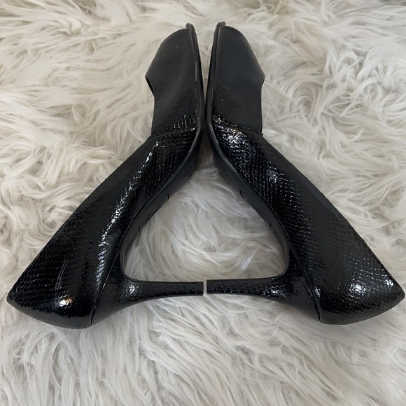 FIONI Reptile Design Open Toe Pumps Heels Size 8.5 - Picture 5 of 8